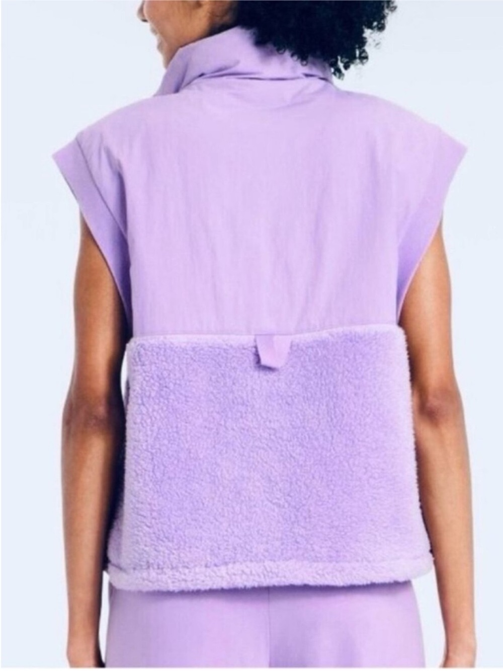 JoyLab Women’s High Pile Boxy Fit Vest - Lavendula Size Large NWT - Picture 2 of 9